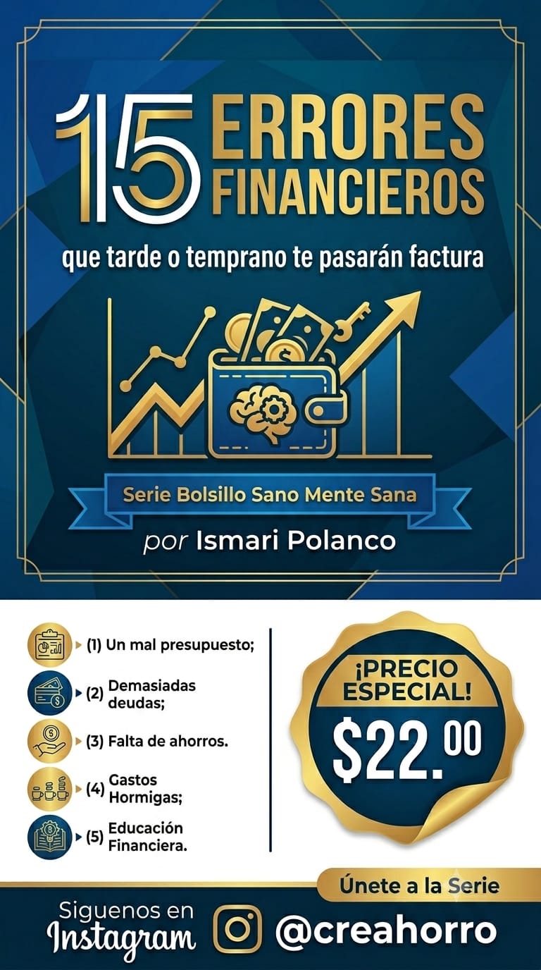 Portada: 15 Errores Financieros que tarde o temprano te pasarán factura
